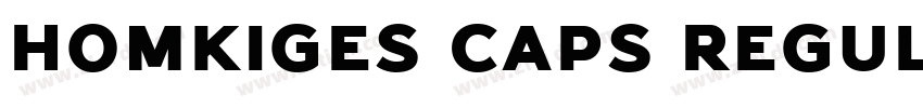 Homkiges Caps Regula字体转换